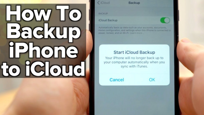 how to backup iphone icloud